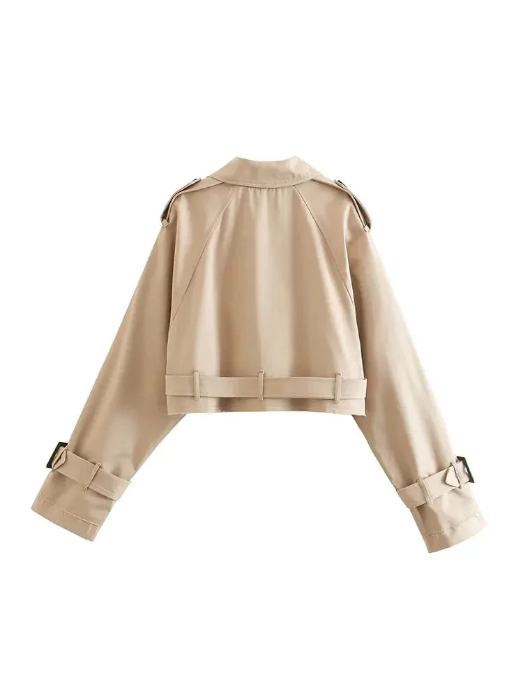 GABBY Cropped Trench