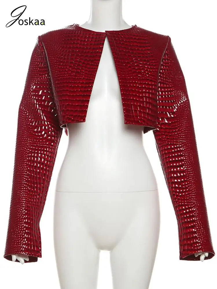 RED CROP JACKET