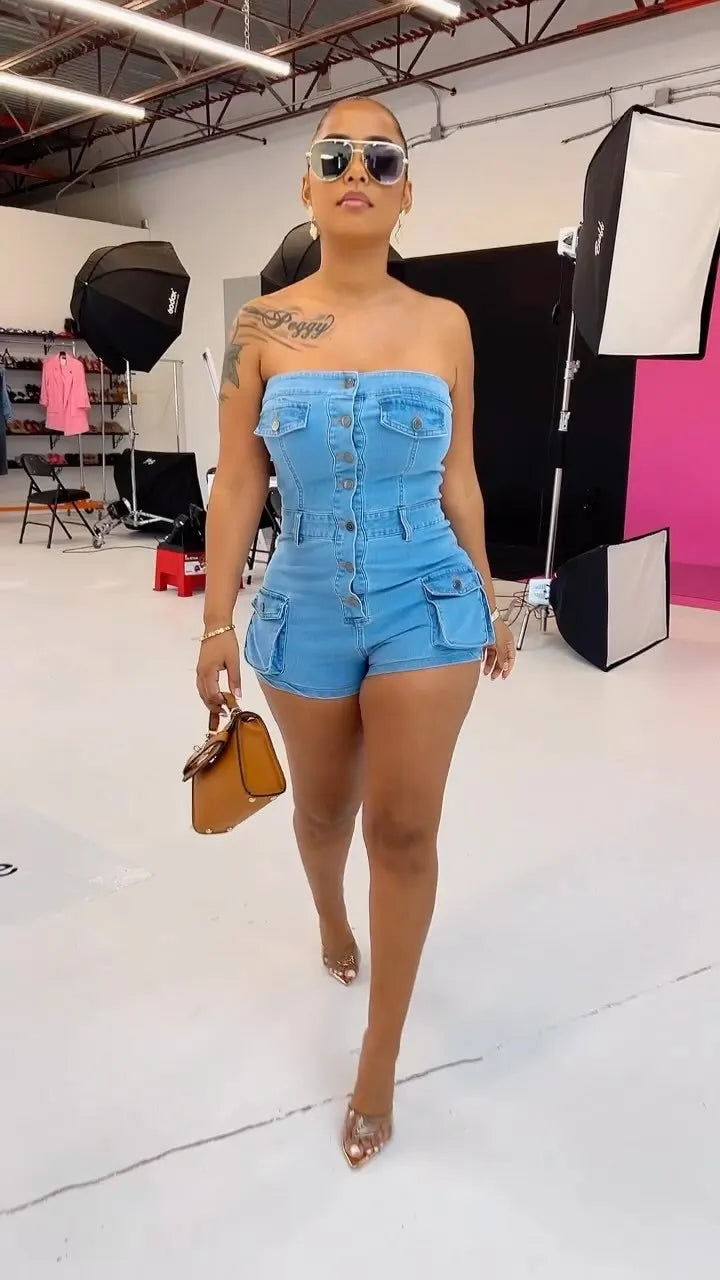 Jean Playsuit