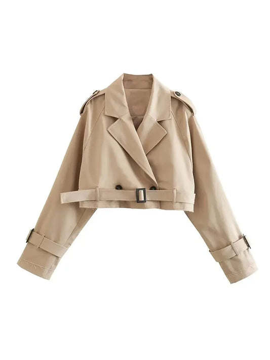 GABBY Cropped Trench