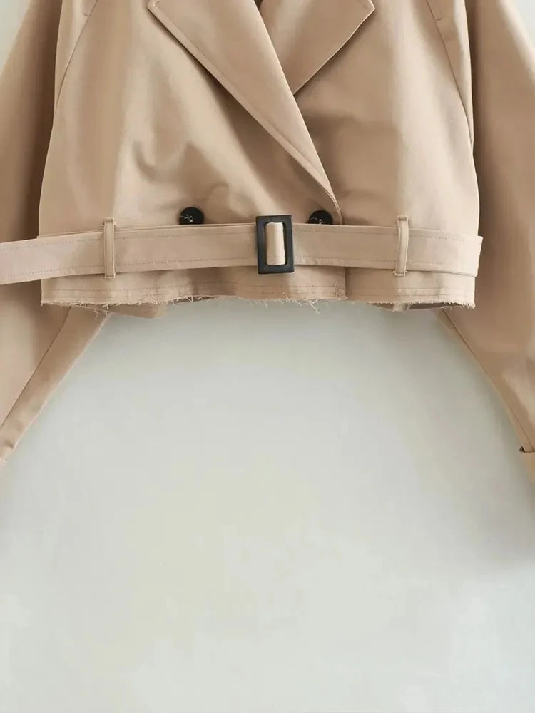 GABBY Cropped Trench