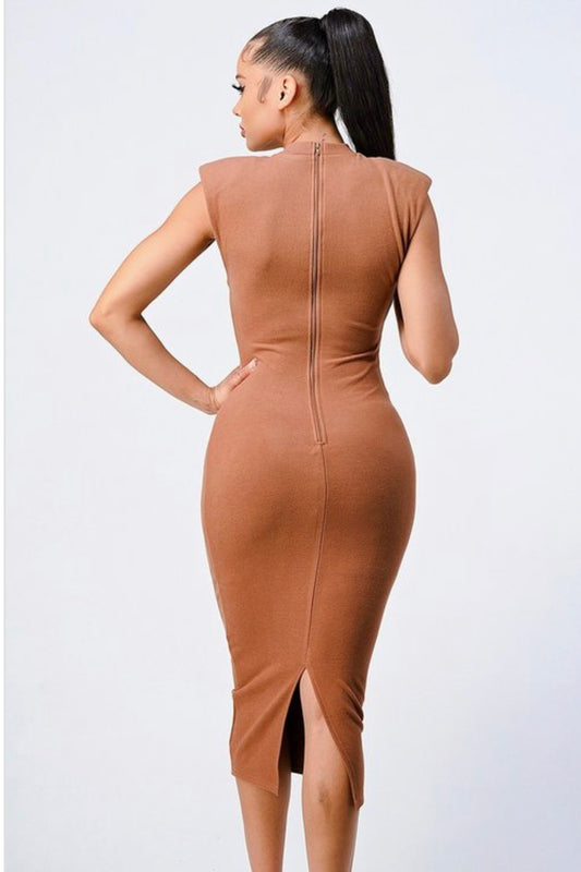 Brown Midi Dress