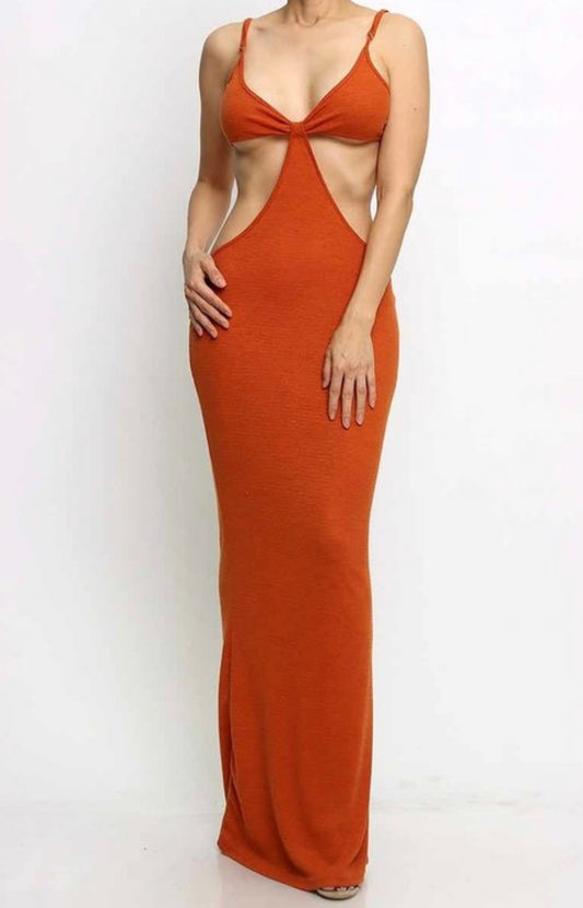 Orange Maxi Dress