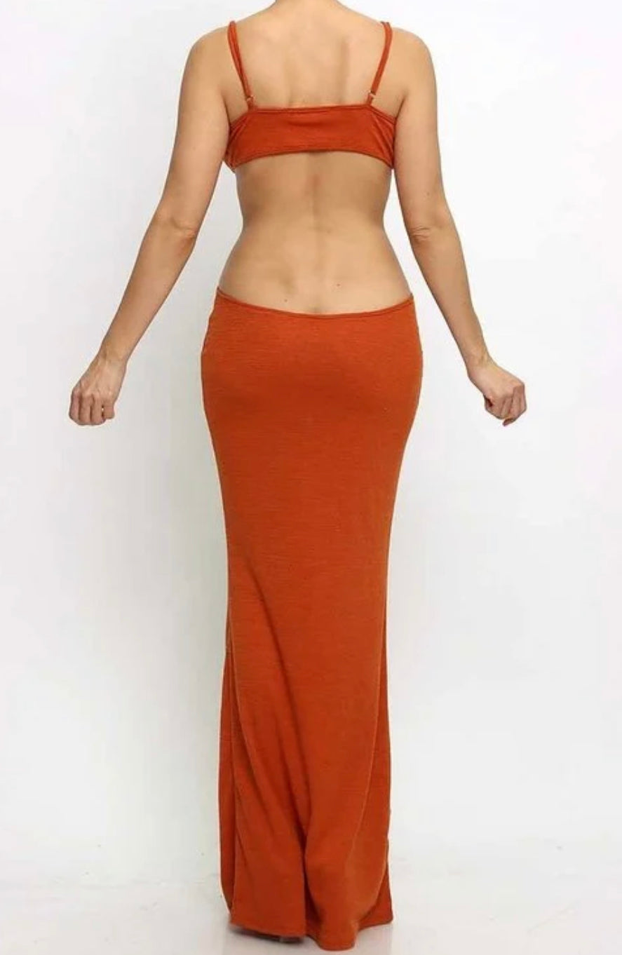 Orange Maxi Dress