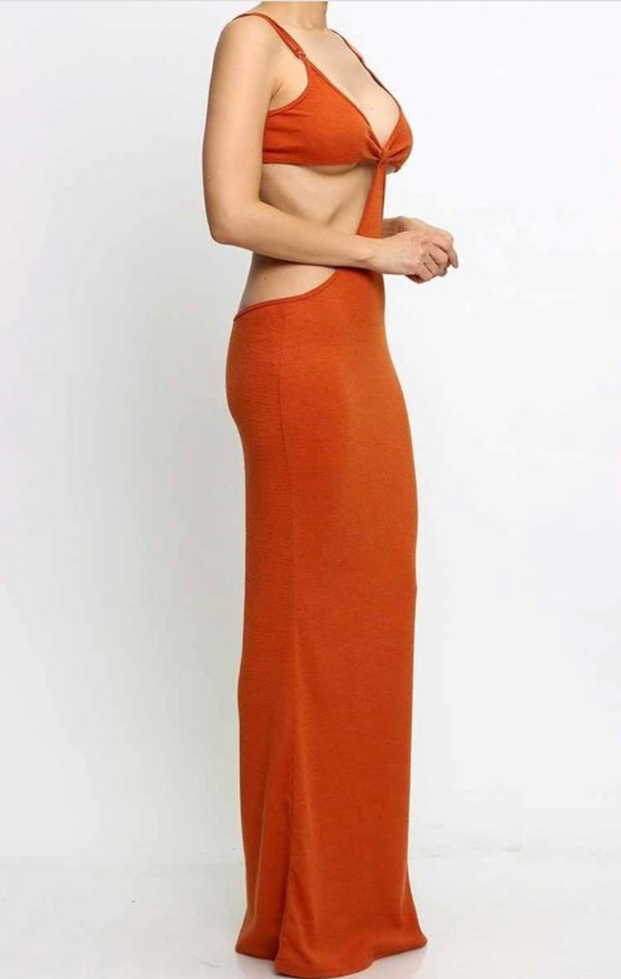 Orange Maxi Dress