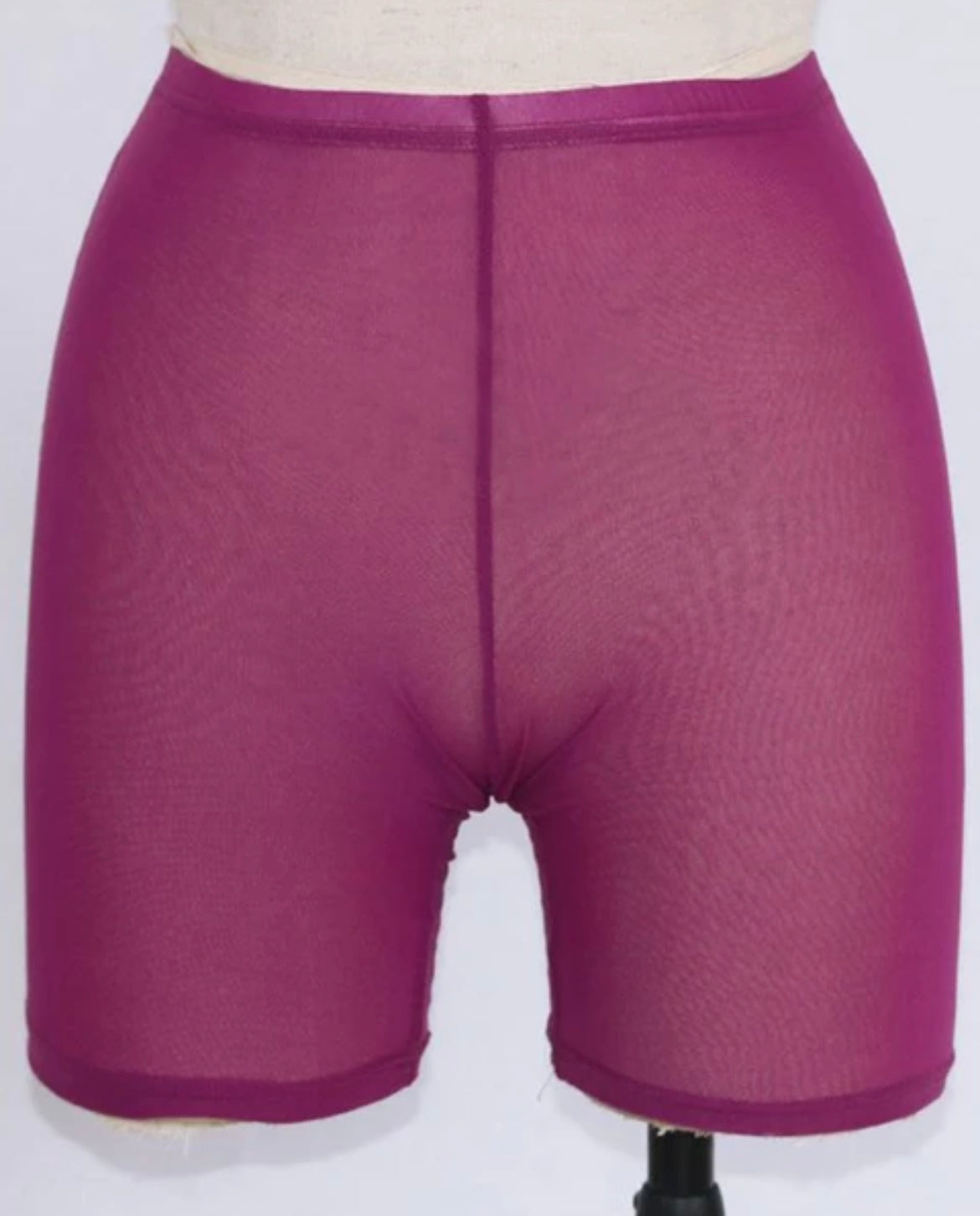 Purple Sheer Shorts